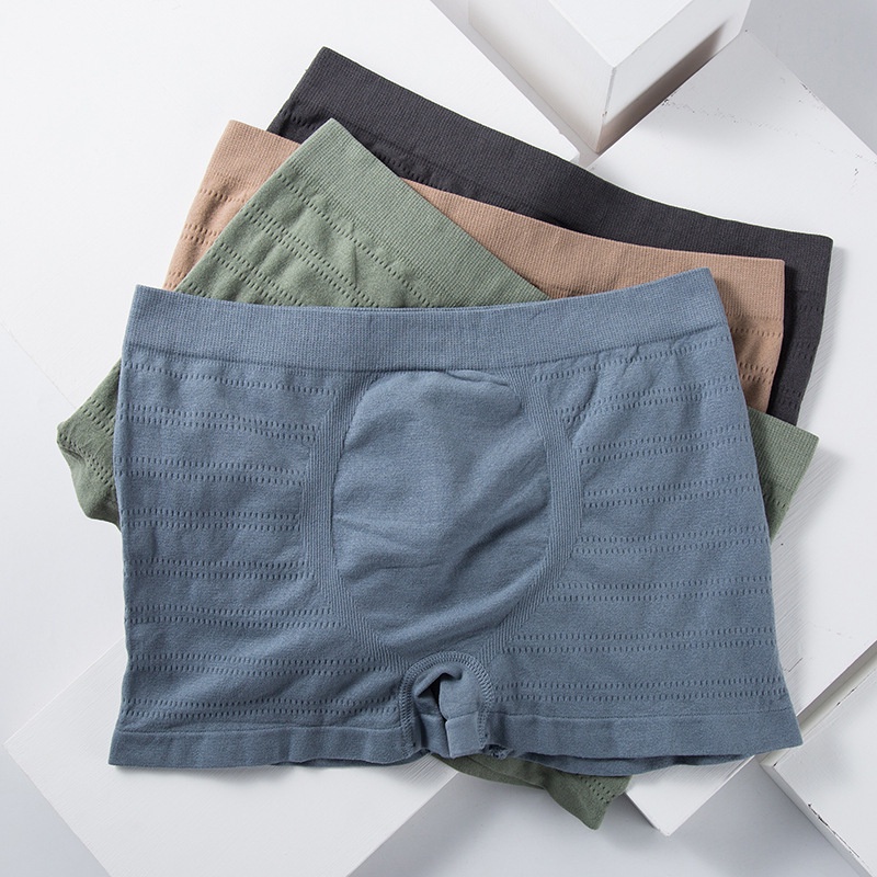 Non-Feeling 3.0 Men's Boxer Briefs Seamless Cotton Simple Lightweight Breathable Comfortable Large Size